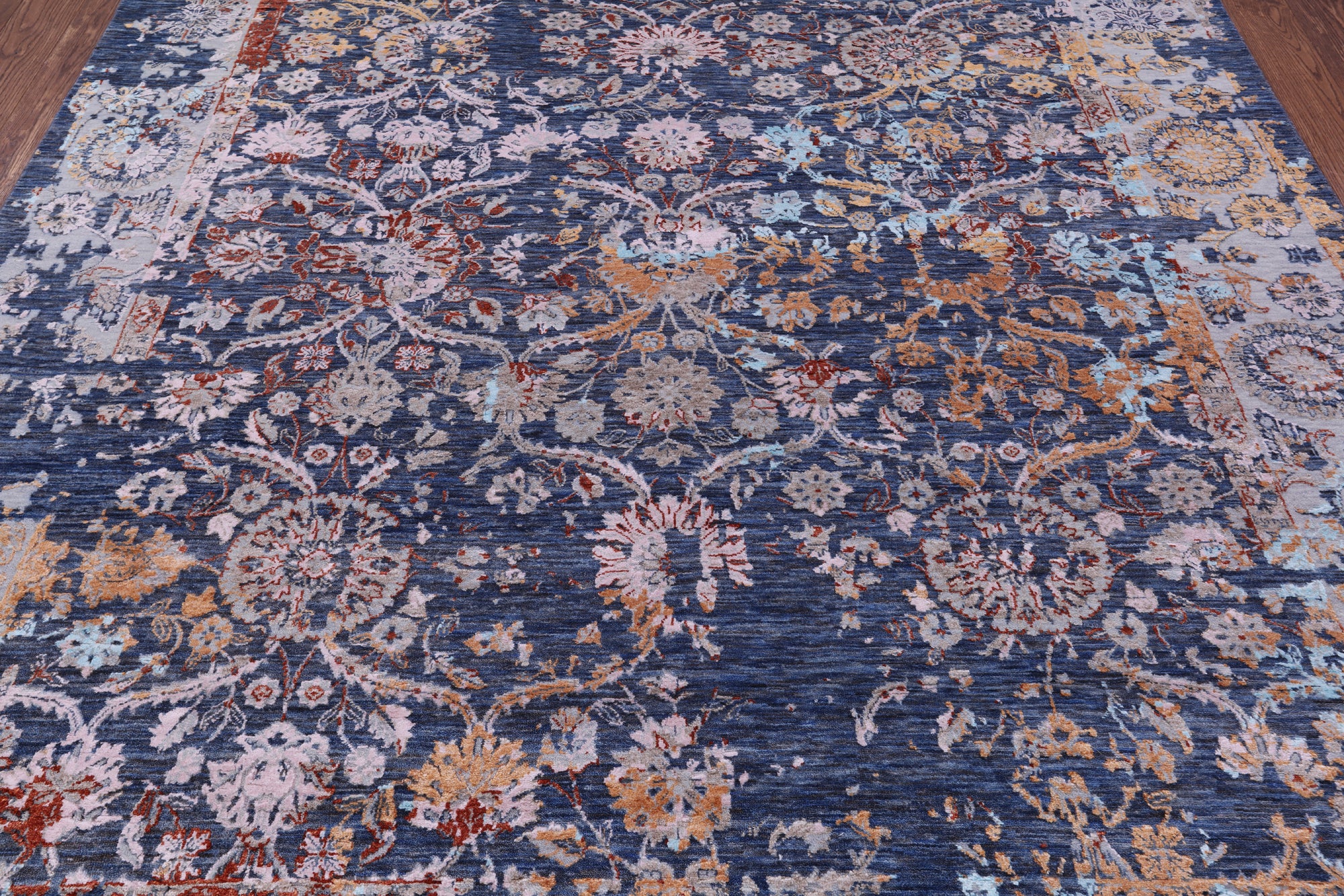 Persian Hand Knotted Wool & Silk Rug - 8' 1" X 10' 0" - Golden Nile
