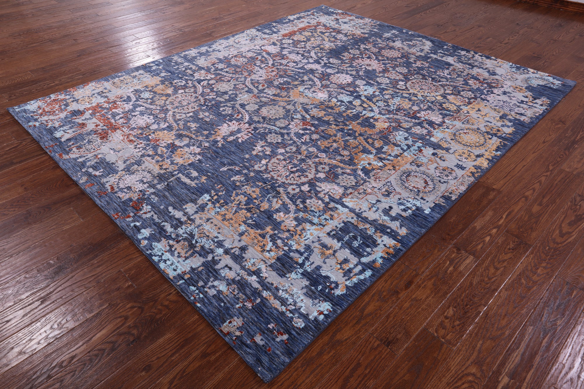 Persian Hand Knotted Wool & Silk Rug - 8' 1" X 10' 0" - Golden Nile