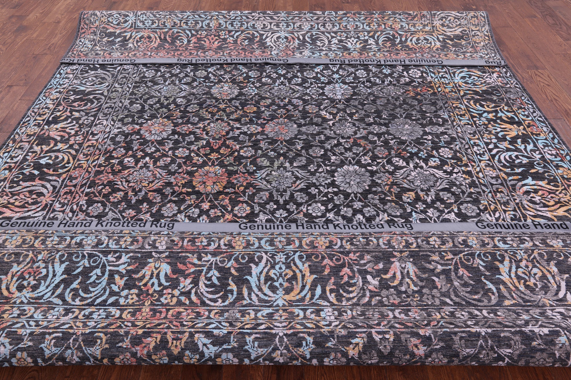 Persian Handmade Wool & Silk Rug - 9' 0" X 12' 1" - Golden Nile