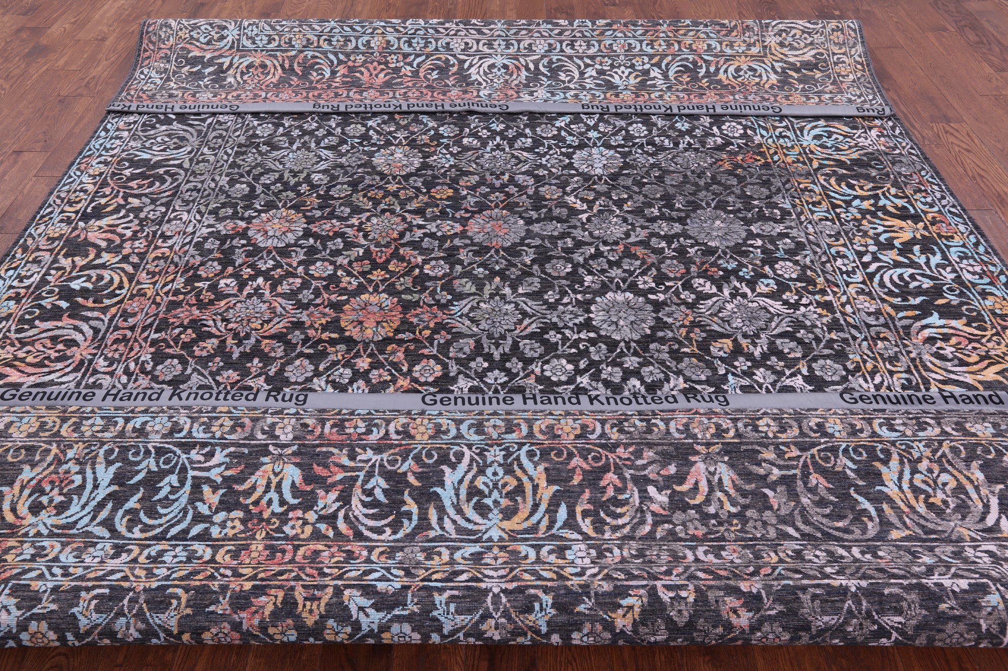 Persian Handmade Wool & Silk Rug - 9' 0" X 12' 1" - Golden Nile