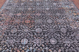 Persian Handmade Wool & Silk Rug - 9' 0" X 12' 1" - Golden Nile
