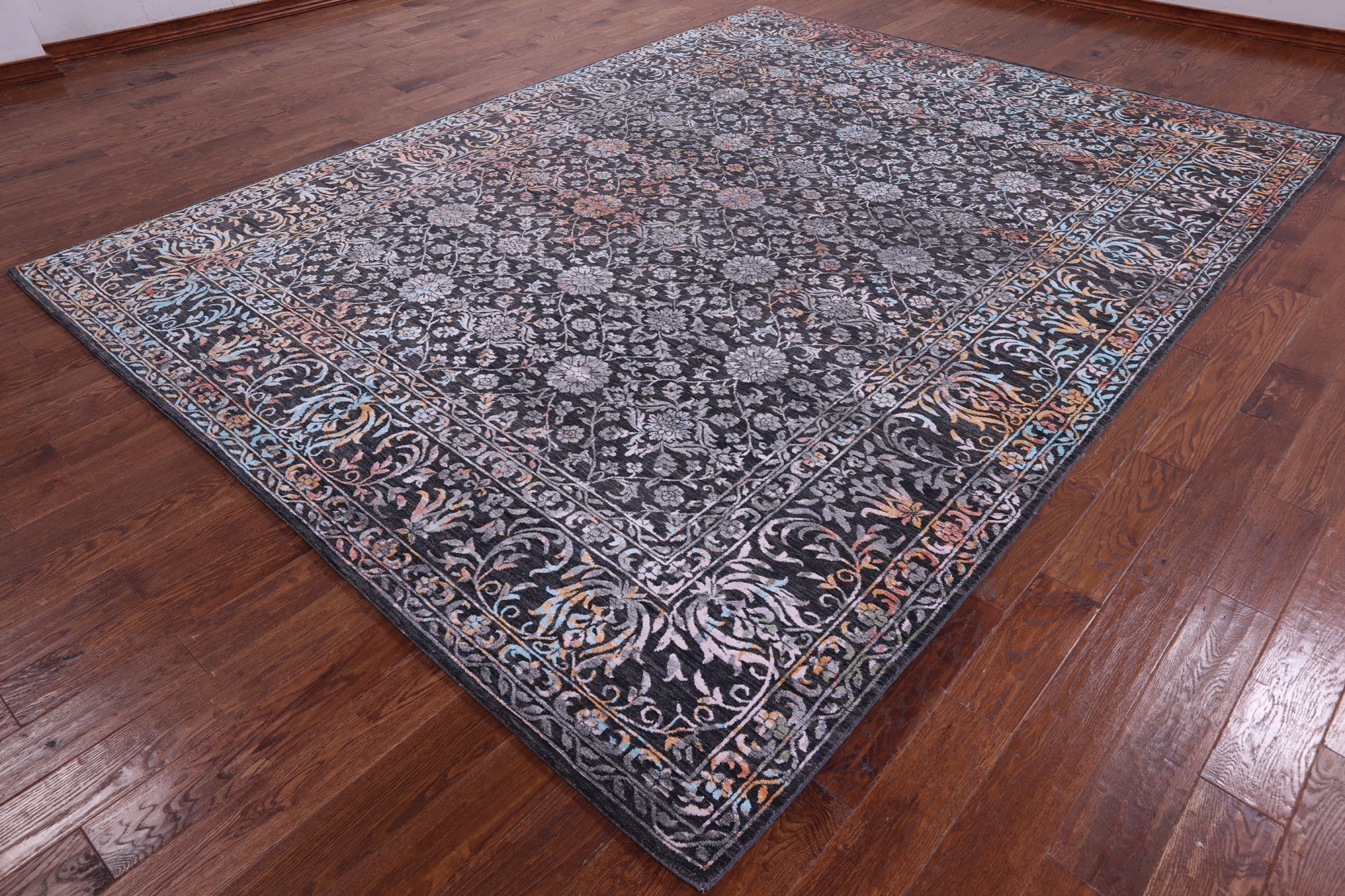 Persian Handmade Wool & Silk Rug - 9' 0" X 12' 1" - Golden Nile