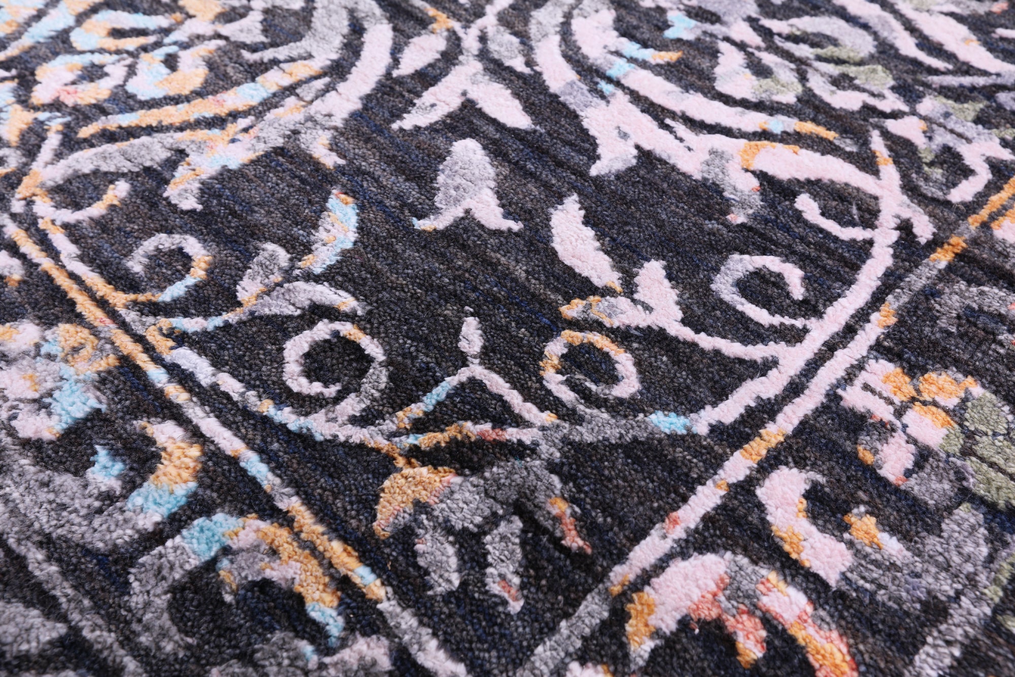 Persian Handmade Wool & Silk Rug - 9' 0" X 12' 1" - Golden Nile
