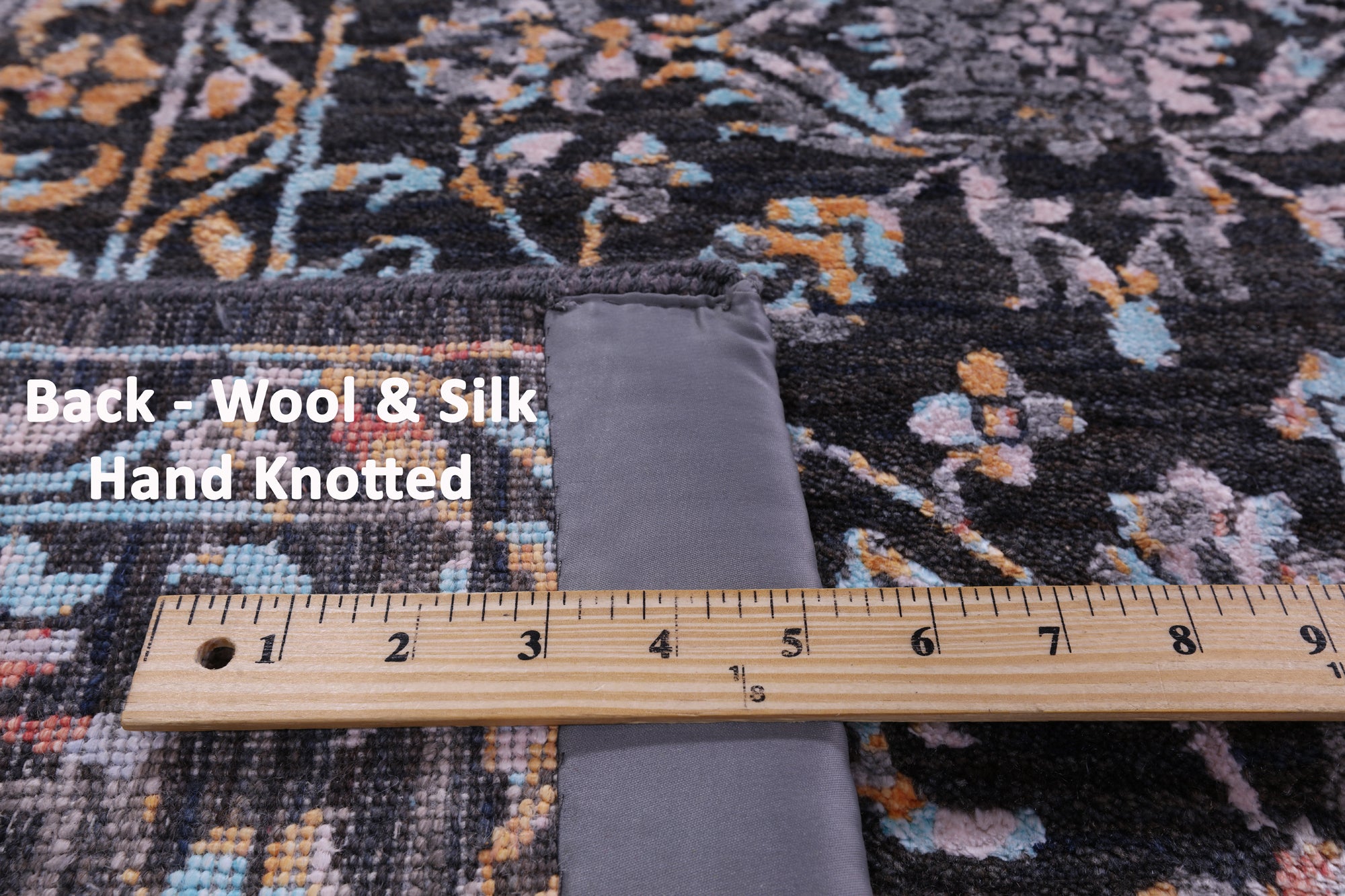 Persian Handmade Wool & Silk Rug - 9' 0" X 12' 1" - Golden Nile