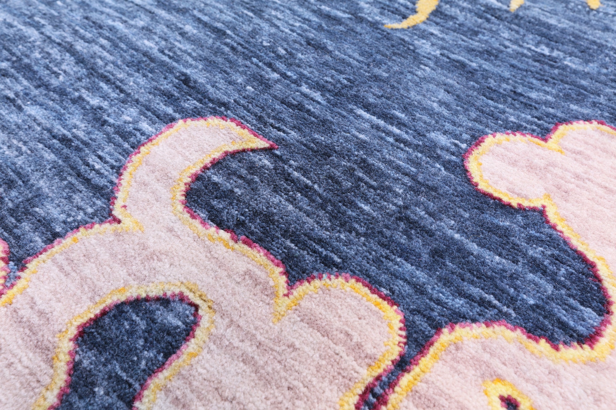 Dragon And Phoenix Design Hand Knotted Wool Rug - 8' 11" X 12' 1" - Golden Nile