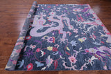Dragon Design Hand Knotted Wool Rug - 9' 0" X 12' 1" - Golden Nile