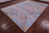 Modern Handmade Wool & Silk Rug - 10' 0" X 14' 1" - Golden Nile