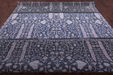 Grey Persian Ziegler Hand Knotted Wool & Silk Rug - 9' 10" X 14' 1" - Golden Nile