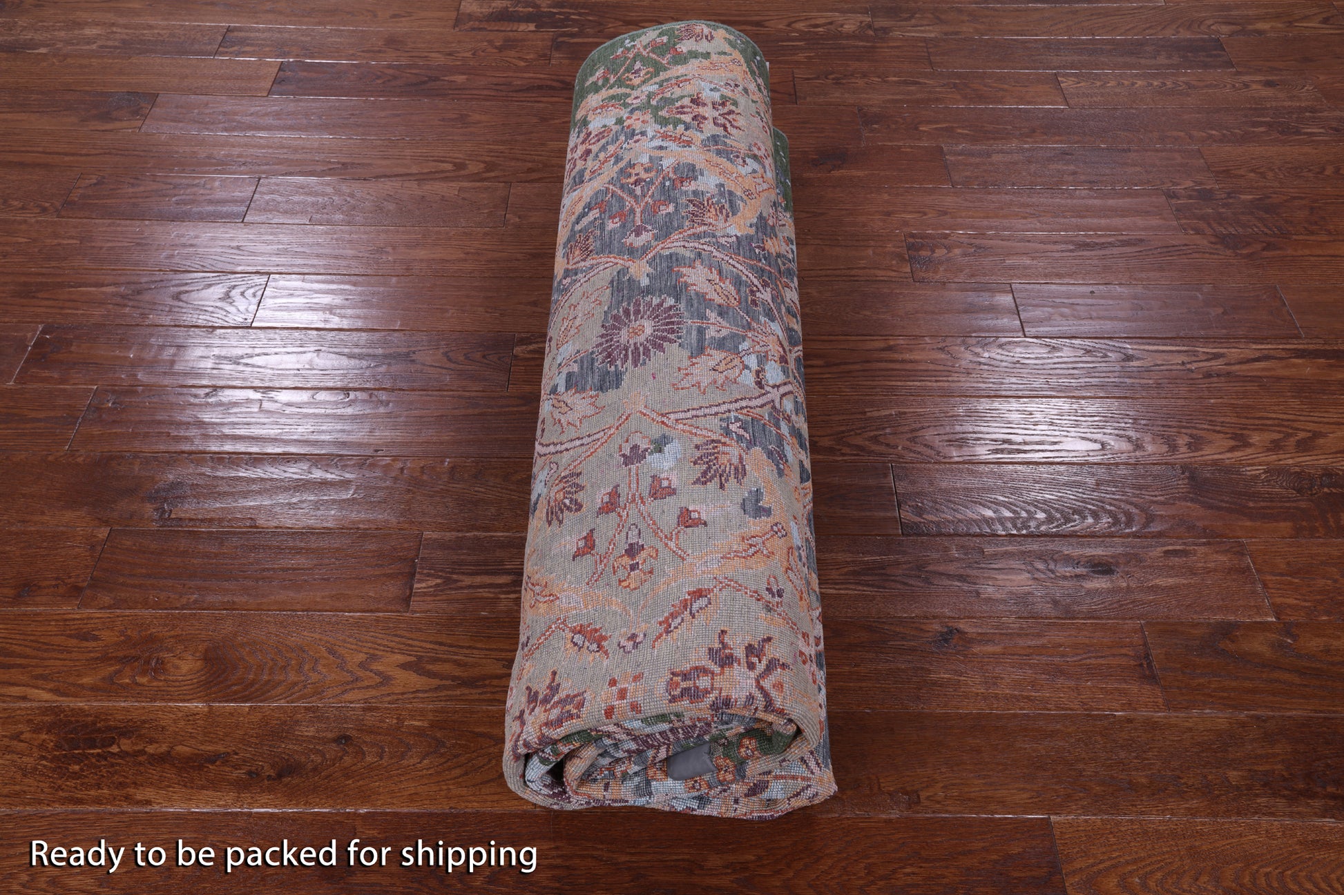 Contemporary Hand Knotted Wool & Silk Rug - 8' 0" X 10' 6" - Golden Nile
