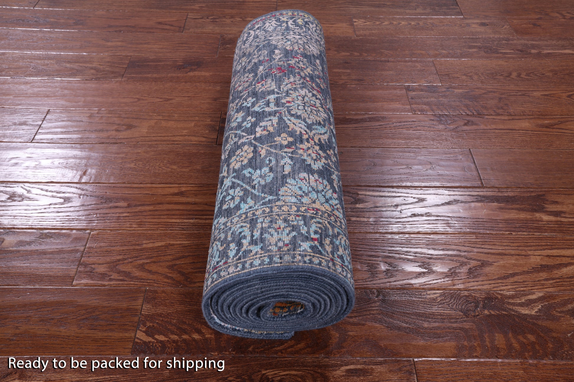 Persian Hand Knotted Wool & Silk Runner Rug - 2' 7" X 12' 5" - Golden Nile