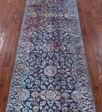 Persian Hand Knotted Wool & Silk Runner Rug - 2' 7" X 12' 5" - Golden Nile