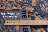 Persian Hand Knotted Wool & Silk Runner Rug - 2' 6" X 12' 0" - Golden Nile