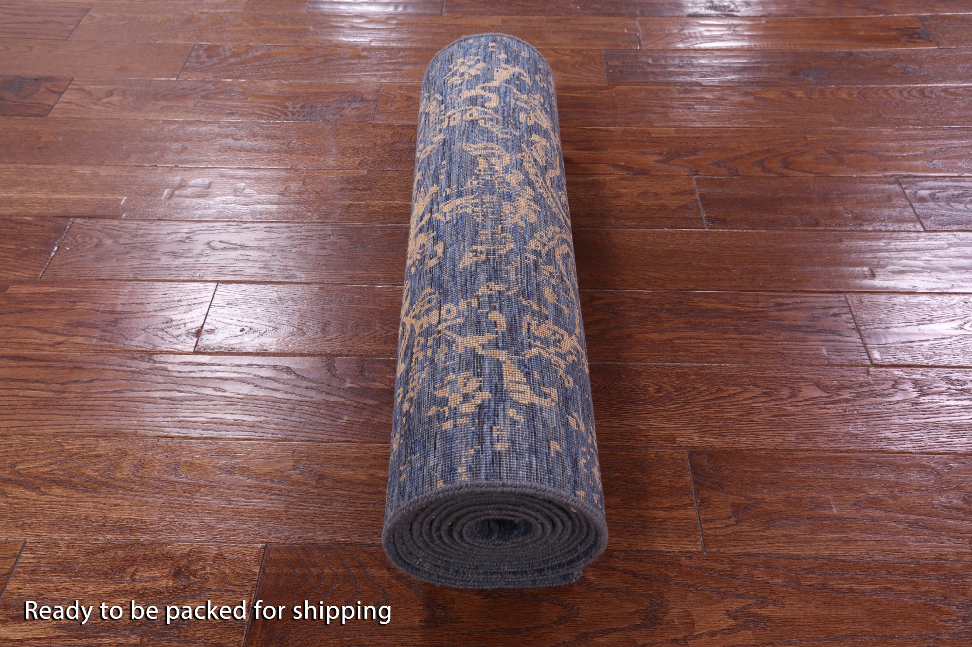 Persian Hand Knotted Wool & Silk Runner Rug - 2' 6" X 12' 0" - Golden Nile
