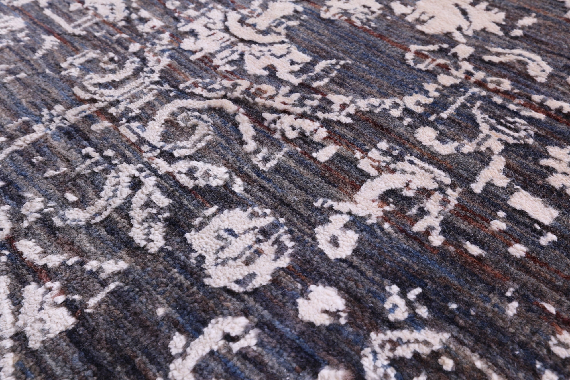 Persian Hand Knotted Wool & Silk Runner Rug - 2' 5" X 14' 0" - Golden Nile