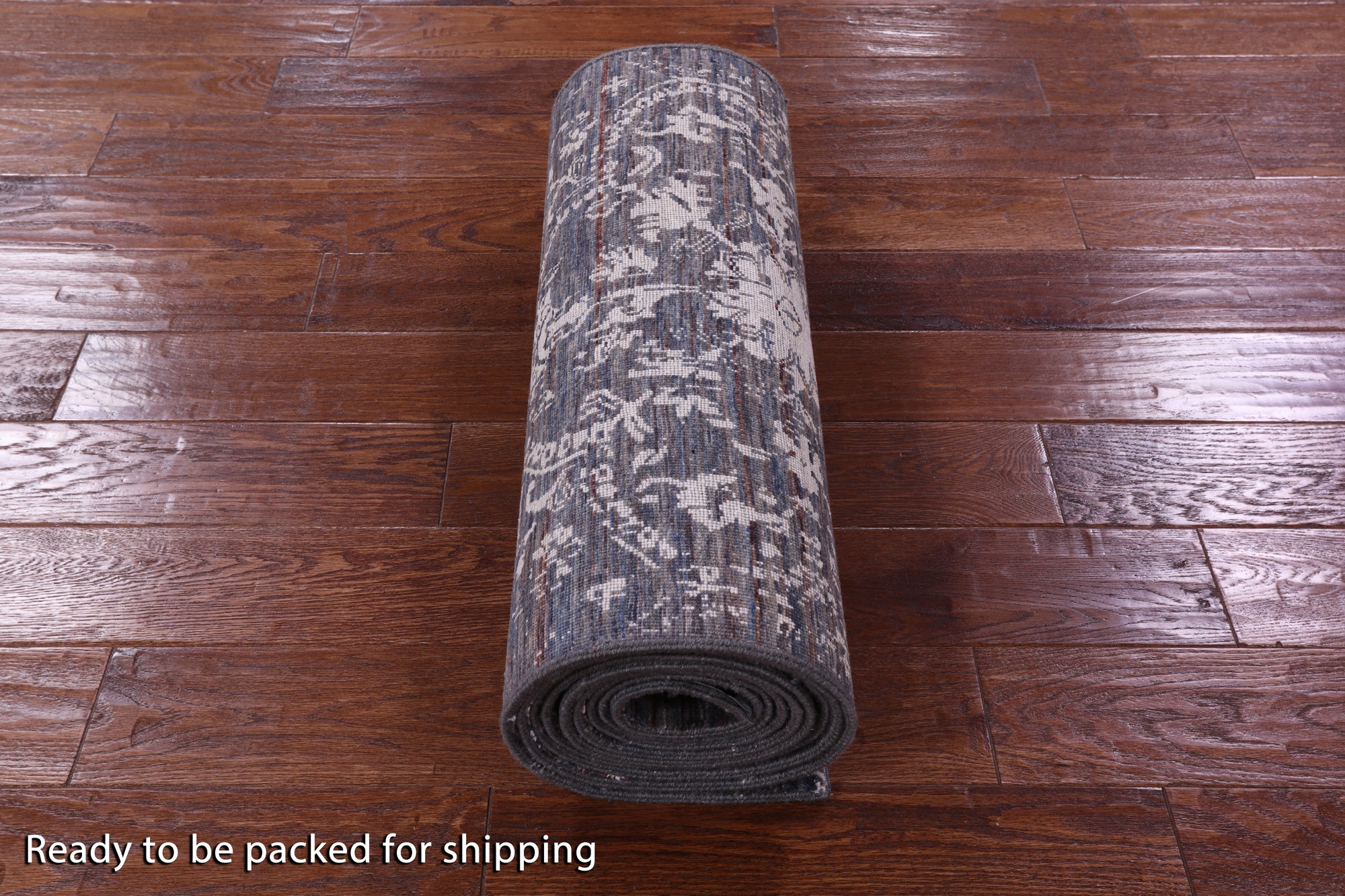 Persian Hand Knotted Wool & Silk Runner Rug - 2' 5" X 14' 0" - Golden Nile