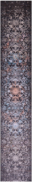 Persian Hand Knotted Wool & Silk Runner Rug - 2' 5" X 14' 0" - Golden Nile