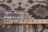 Ivory Turkish Oushak Hand Knotted Wool Runner Rug - 2' 6" X 11' 9" - Golden Nile