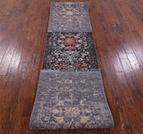Persian Handmade Wool & Silk Runner Rug - 2' 6" X 14' 3" - Golden Nile