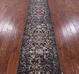 Persian Handmade Wool & Silk Runner Rug - 2' 6" X 14' 3" - Golden Nile