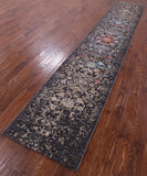 Persian Handmade Wool & Silk Runner Rug - 2' 6" X 14' 3" - Golden Nile