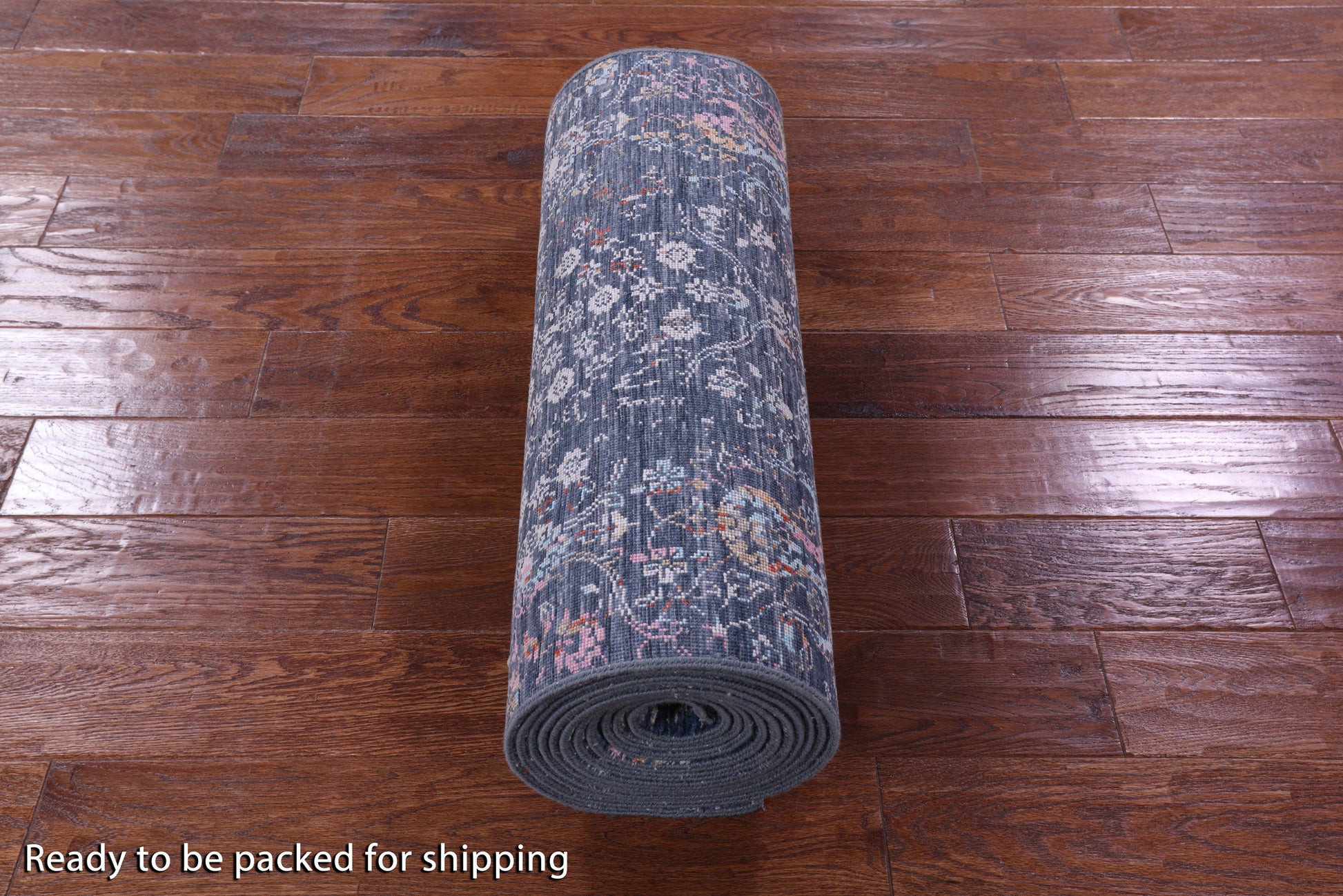 Contemporary Handmade Wool & Silk Runner Rug - 2' 6" X 17' 11" - Golden Nile