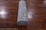 Modern Hand Knotted Wool & Silk Runner Rug - 2' 7" X 12' 4" - Golden Nile