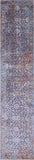 Modern Hand Knotted Wool & Silk Runner Rug - 2' 7" X 12' 4" - Golden Nile