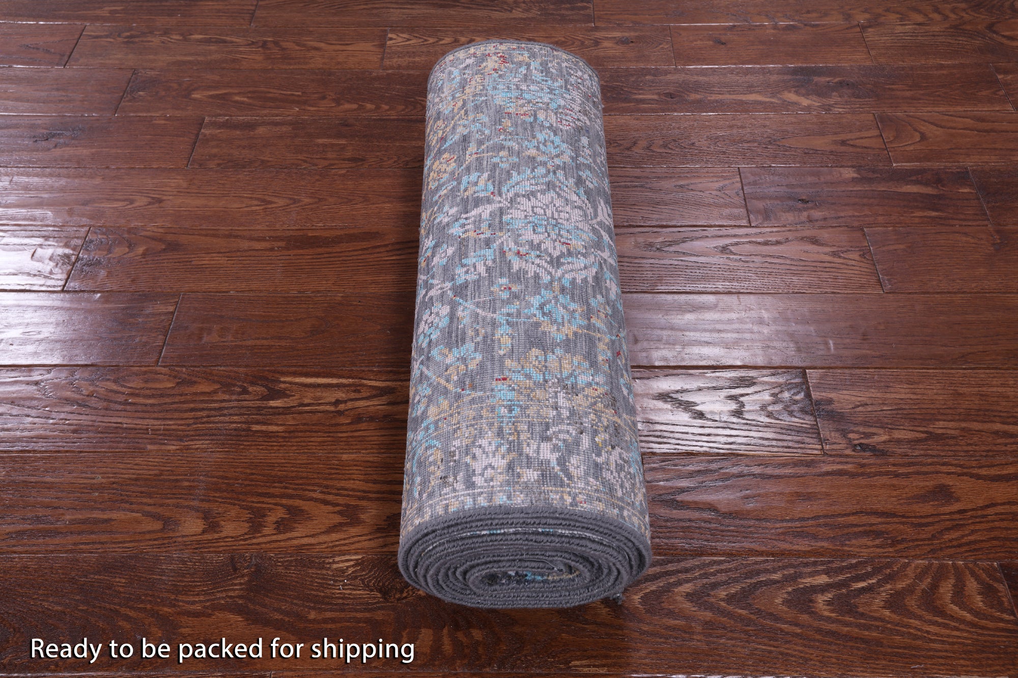 Persian Hand Knotted Wool & Silk Runner Rug - 2' 6" X 12' 4" - Golden Nile