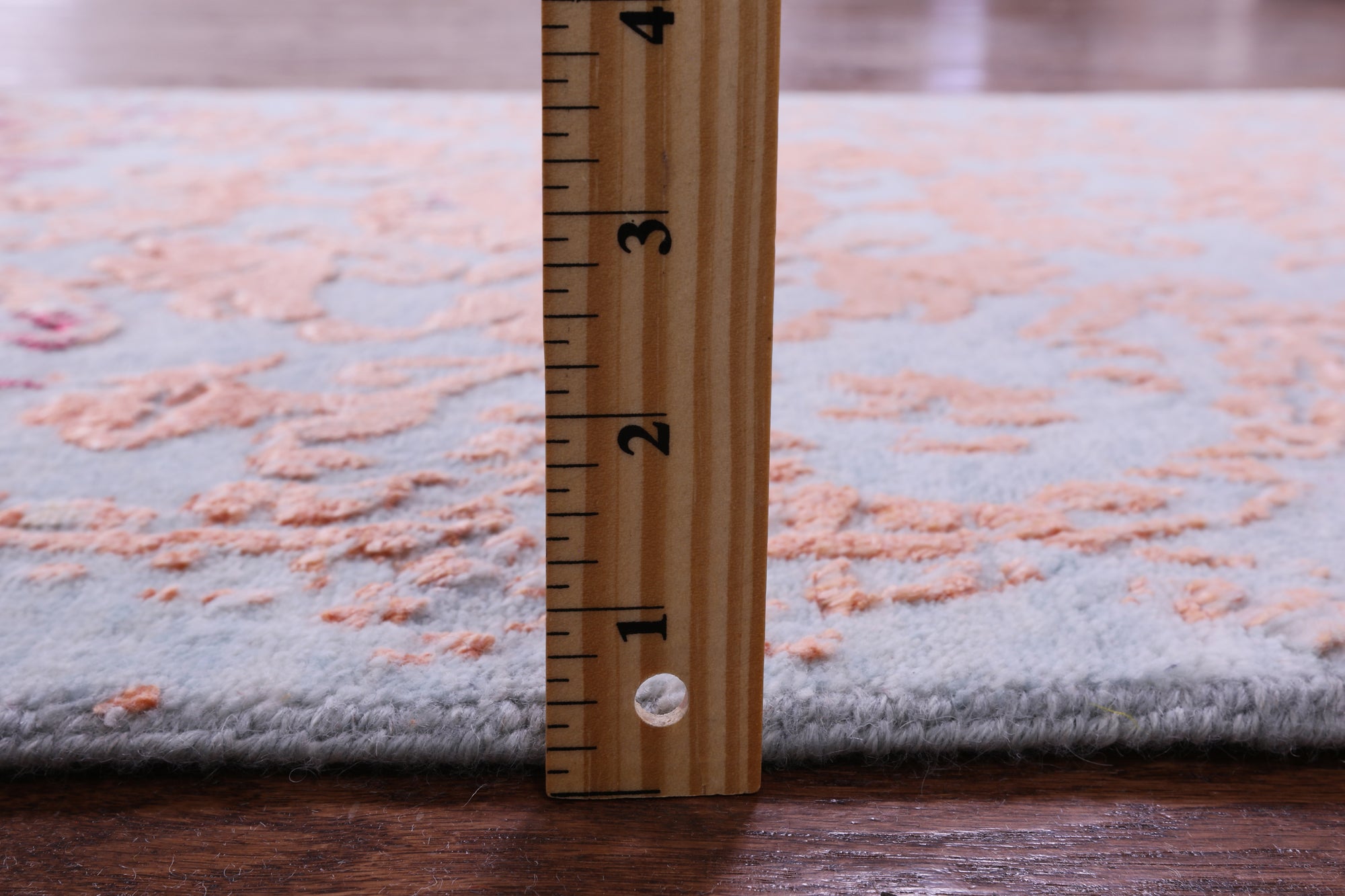 Contemporary Handmade Wool & Silk Runner Rug - 2' 6" X 18' 0" - Golden Nile