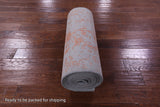 Contemporary Handmade Wool & Silk Runner Rug - 2' 6" X 18' 0" - Golden Nile