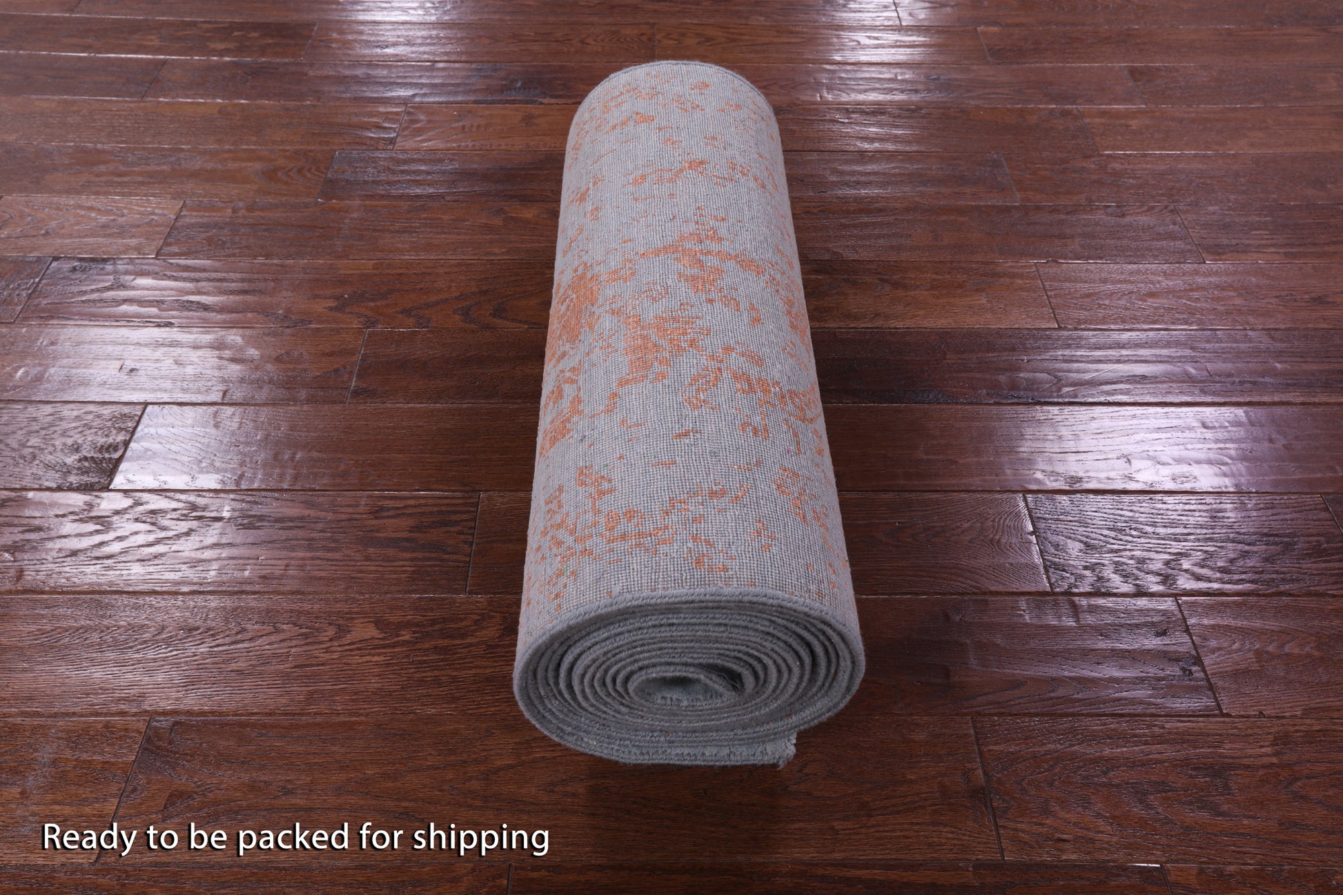 Contemporary Handmade Wool & Silk Runner Rug - 2' 6" X 18' 0" - Golden Nile