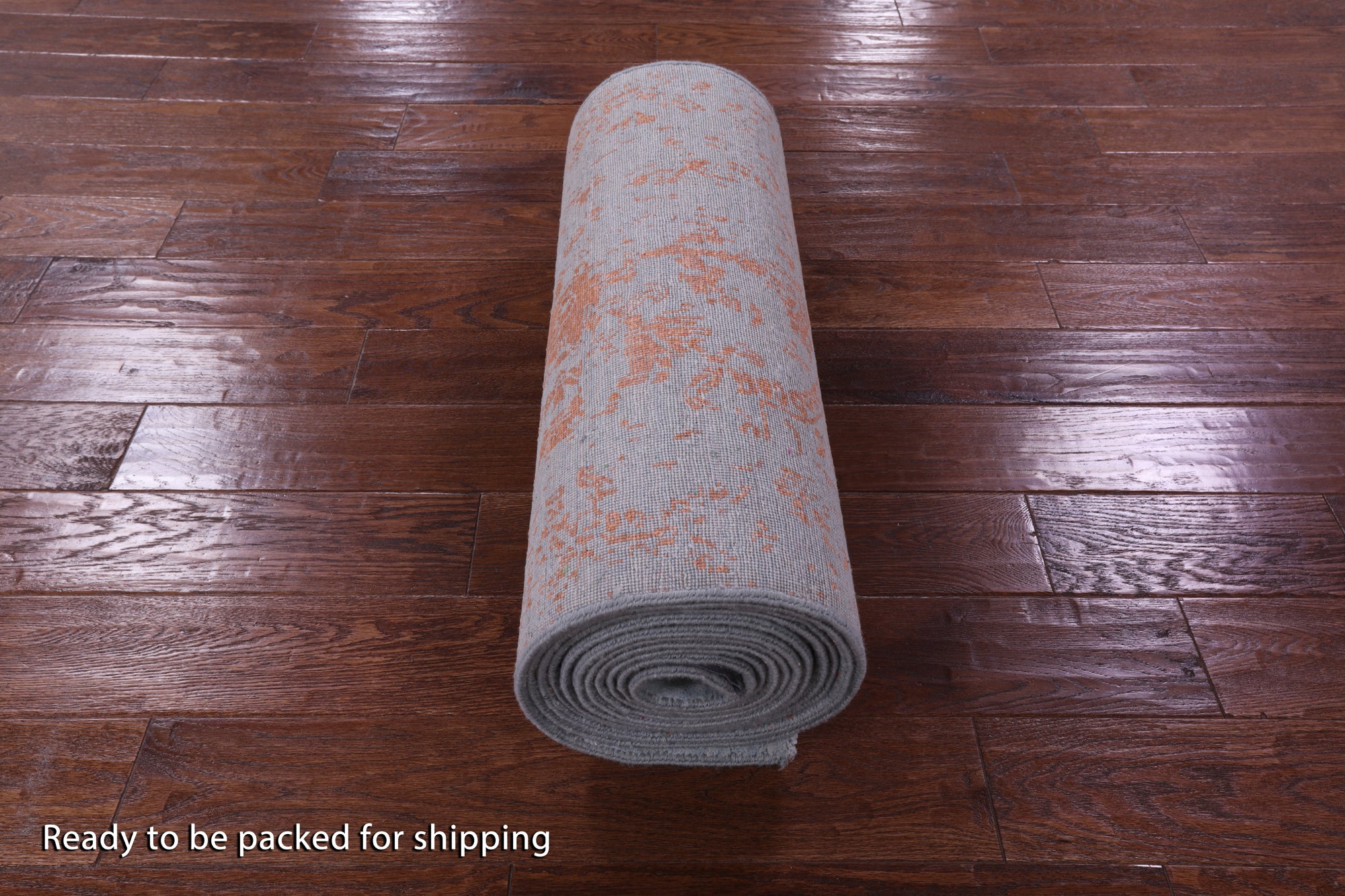 Contemporary Handmade Wool & Silk Runner Rug - 2' 6" X 18' 0" - Golden Nile