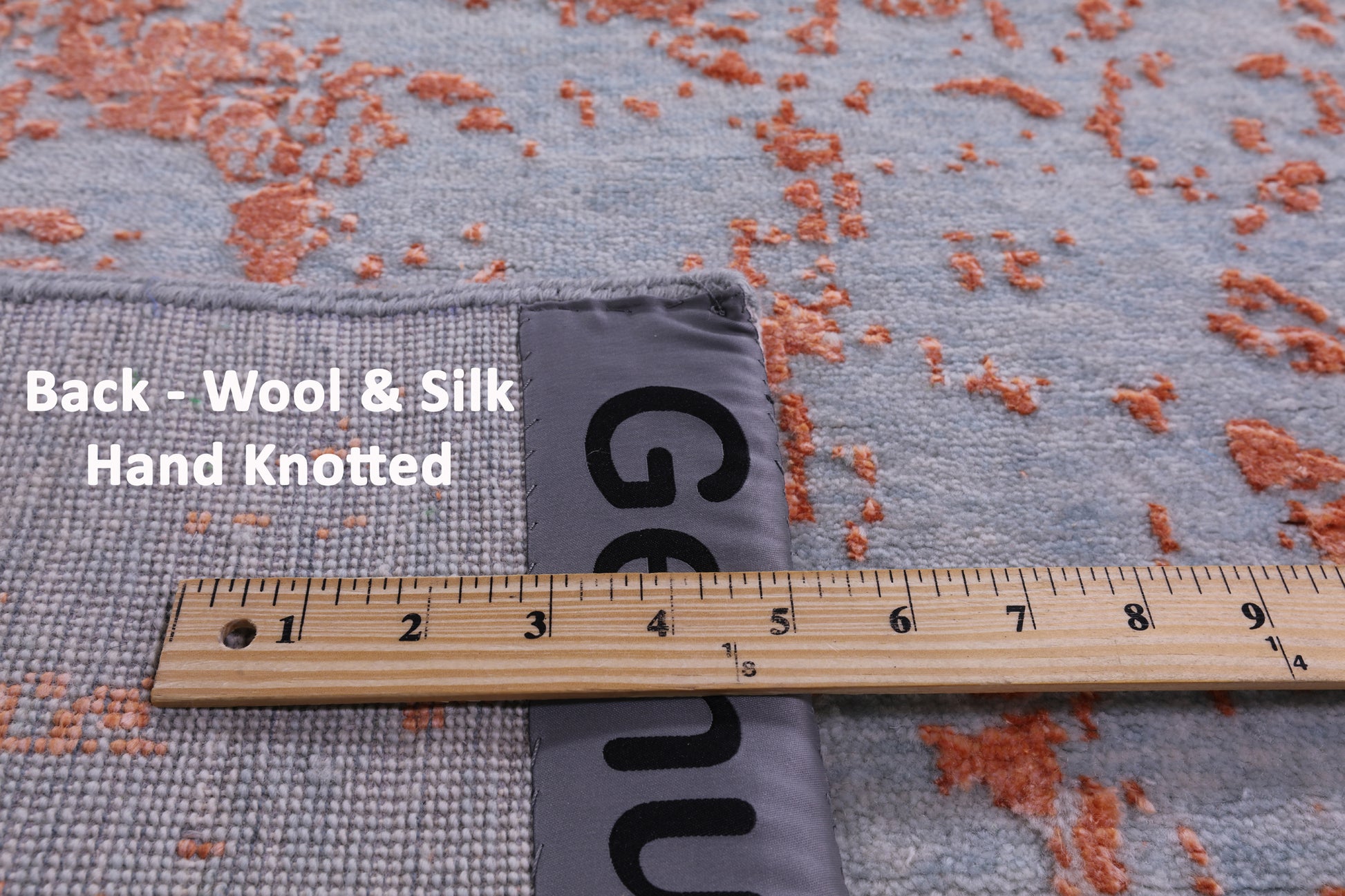Contemporary Hand Knotted Wool & Silk Runner Rug - 2' 6" X 18' 0" - Golden Nile