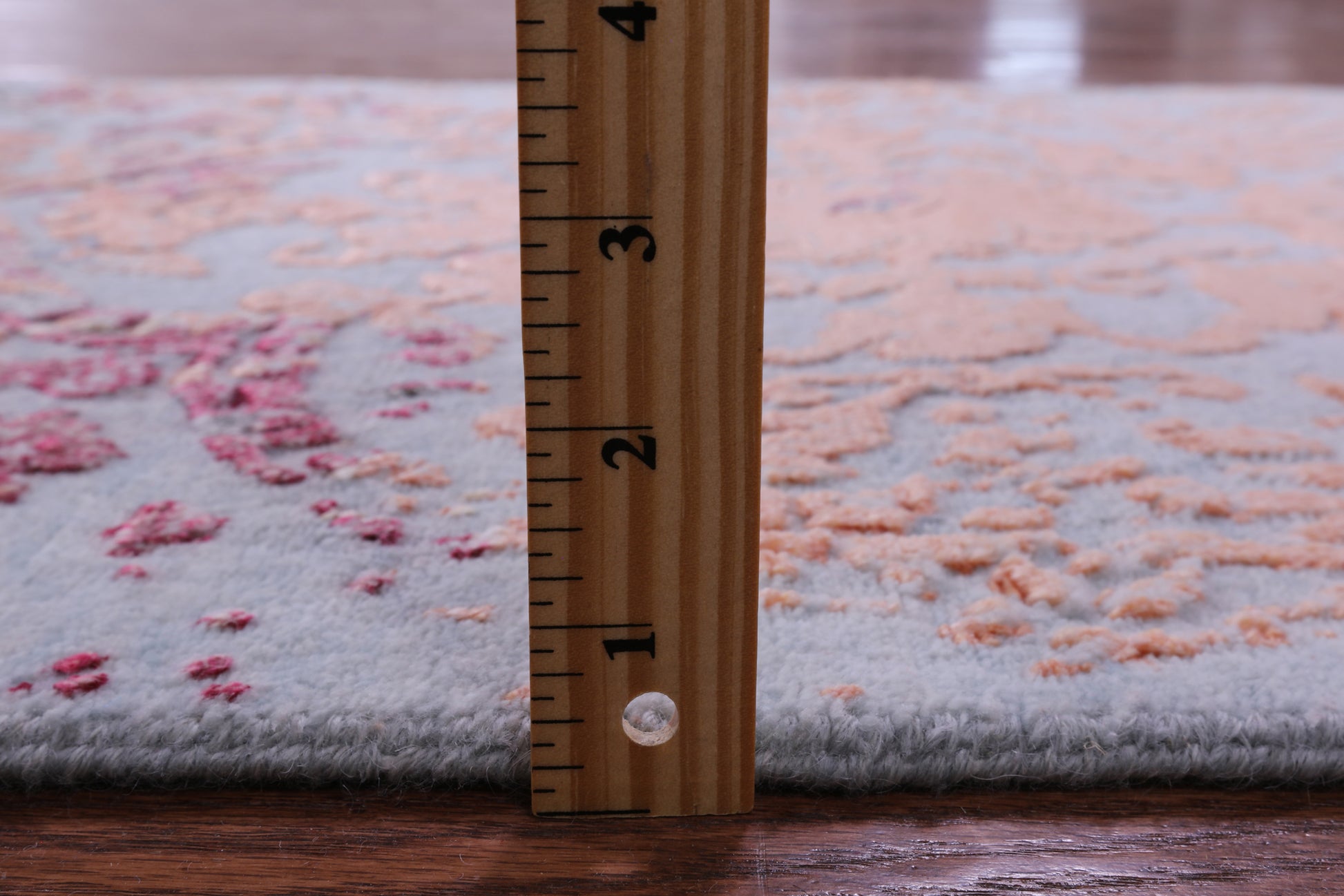 Contemporary Hand Knotted Wool & Silk Runner Rug - 2' 6" X 18' 0" - Golden Nile