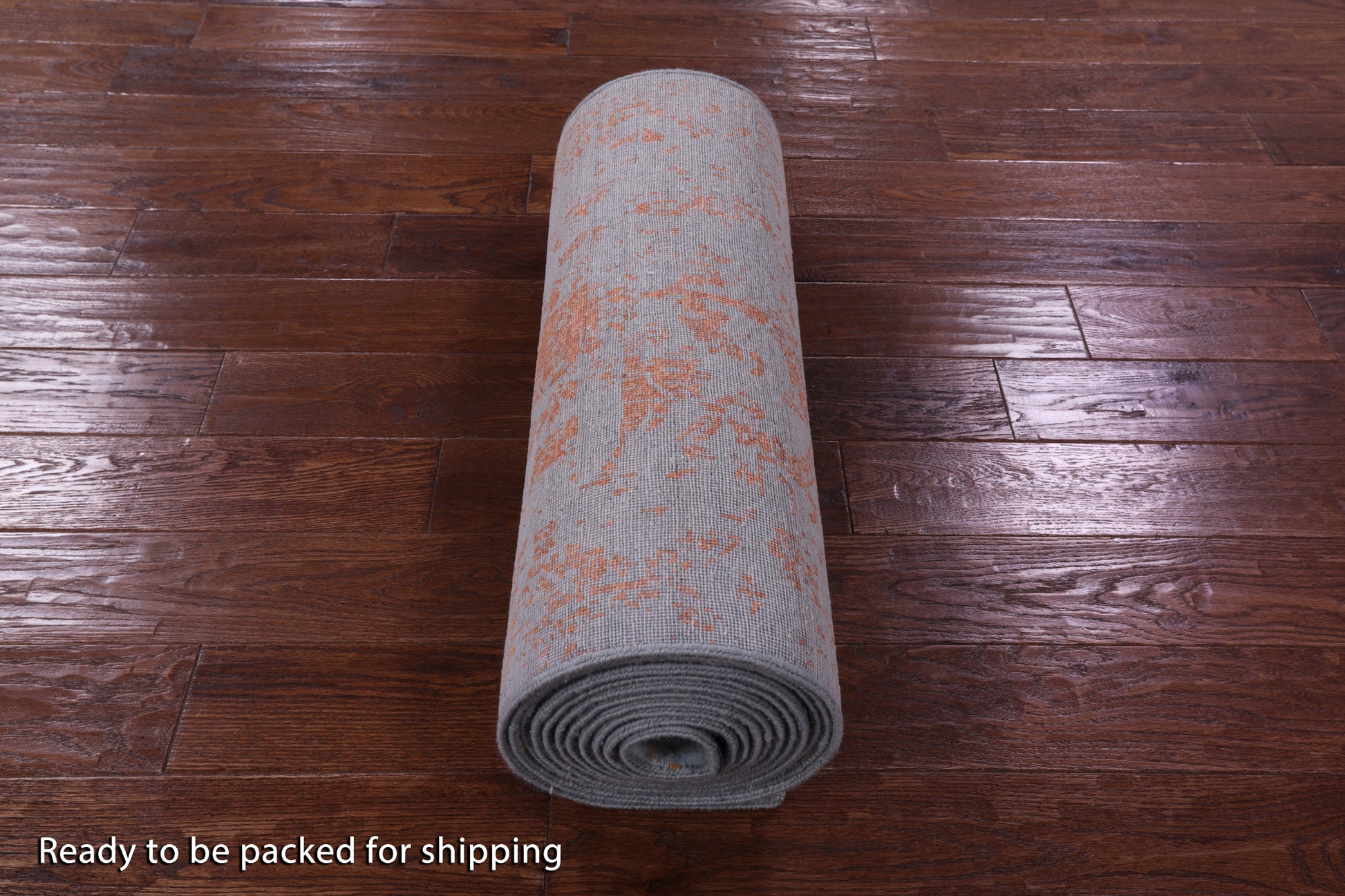 Contemporary Hand Knotted Wool & Silk Runner Rug - 2' 6" X 18' 0" - Golden Nile