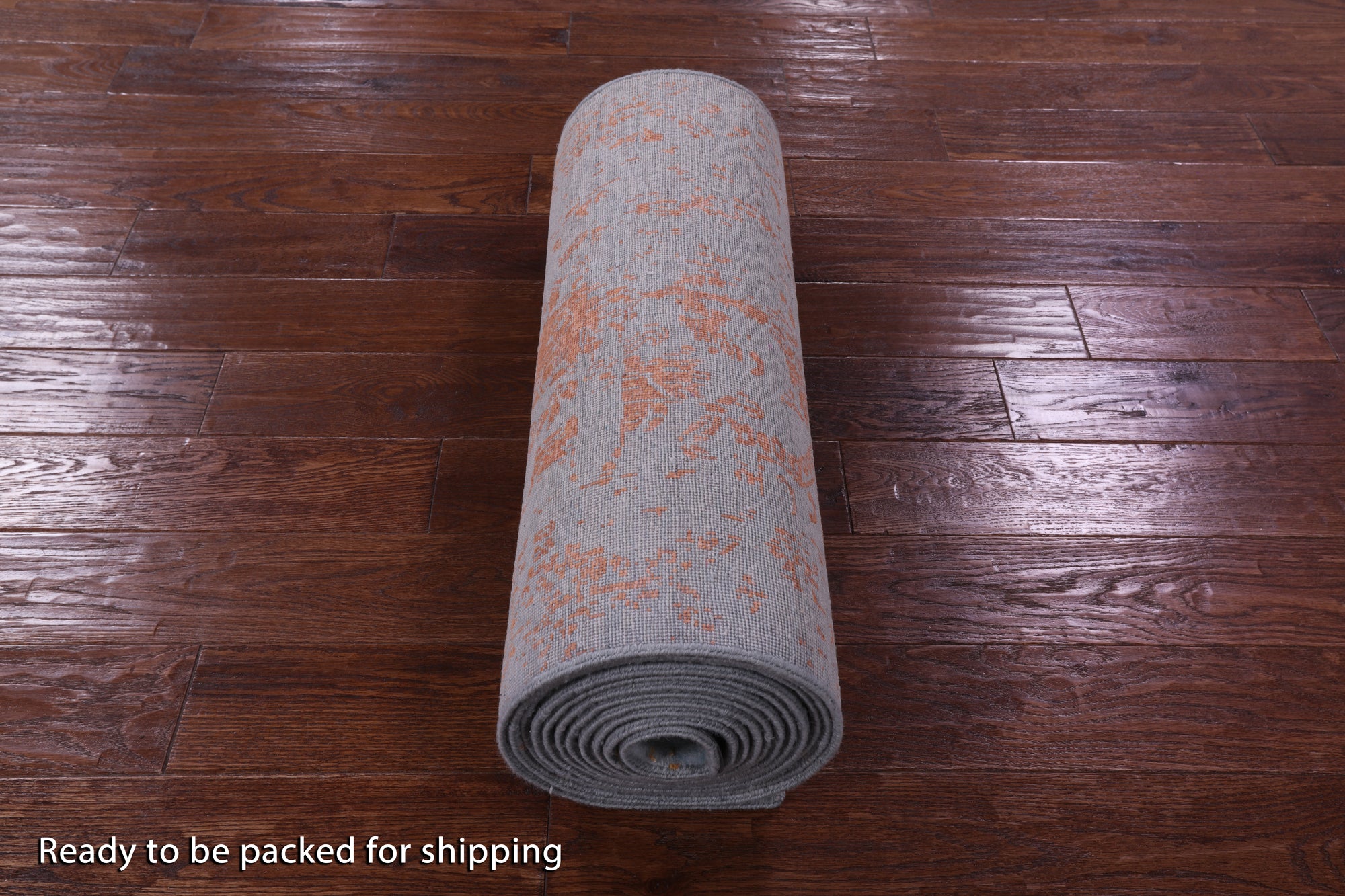Contemporary Hand Knotted Wool & Silk Runner Rug - 2' 6" X 18' 0" - Golden Nile