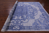 Grey Persian Hand Knotted Wool & Silk Rug - 8' 10" X 12' 4" - Golden Nile