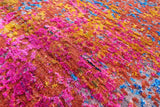 Contemporary Hand Knotted Wool & Silk Rug - 7' 10" X 9' 8" - Golden Nile