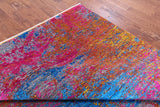 Contemporary Hand Knotted Wool & Silk Rug - 7' 10" X 9' 8" - Golden Nile