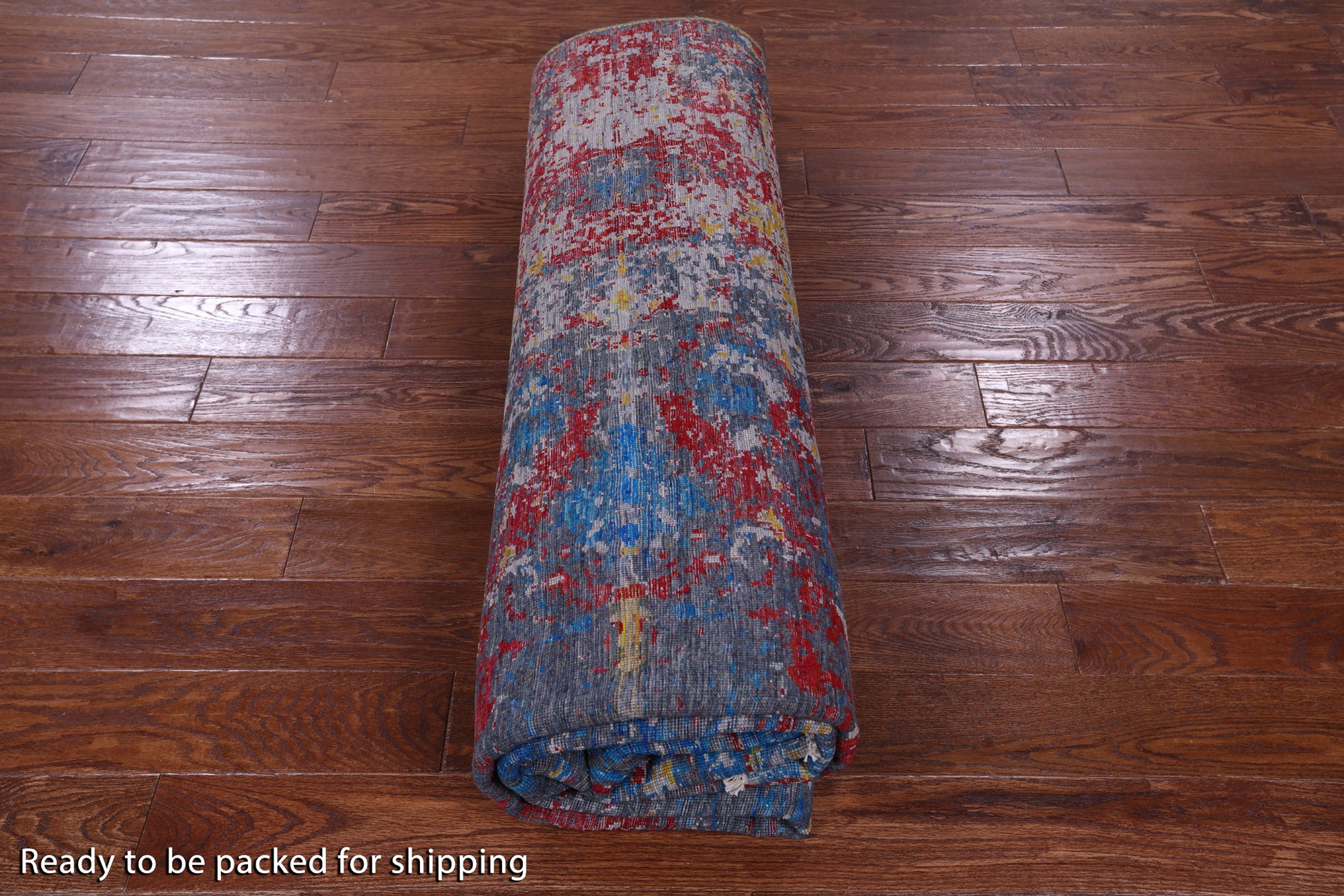 Contemporary Hand Knotted Wool & Silk Rug - 8' 1" X 10' 2" - Golden Nile