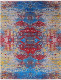 Contemporary Hand Knotted Wool & Silk Rug - 8' 1" X 10' 2" - Golden Nile