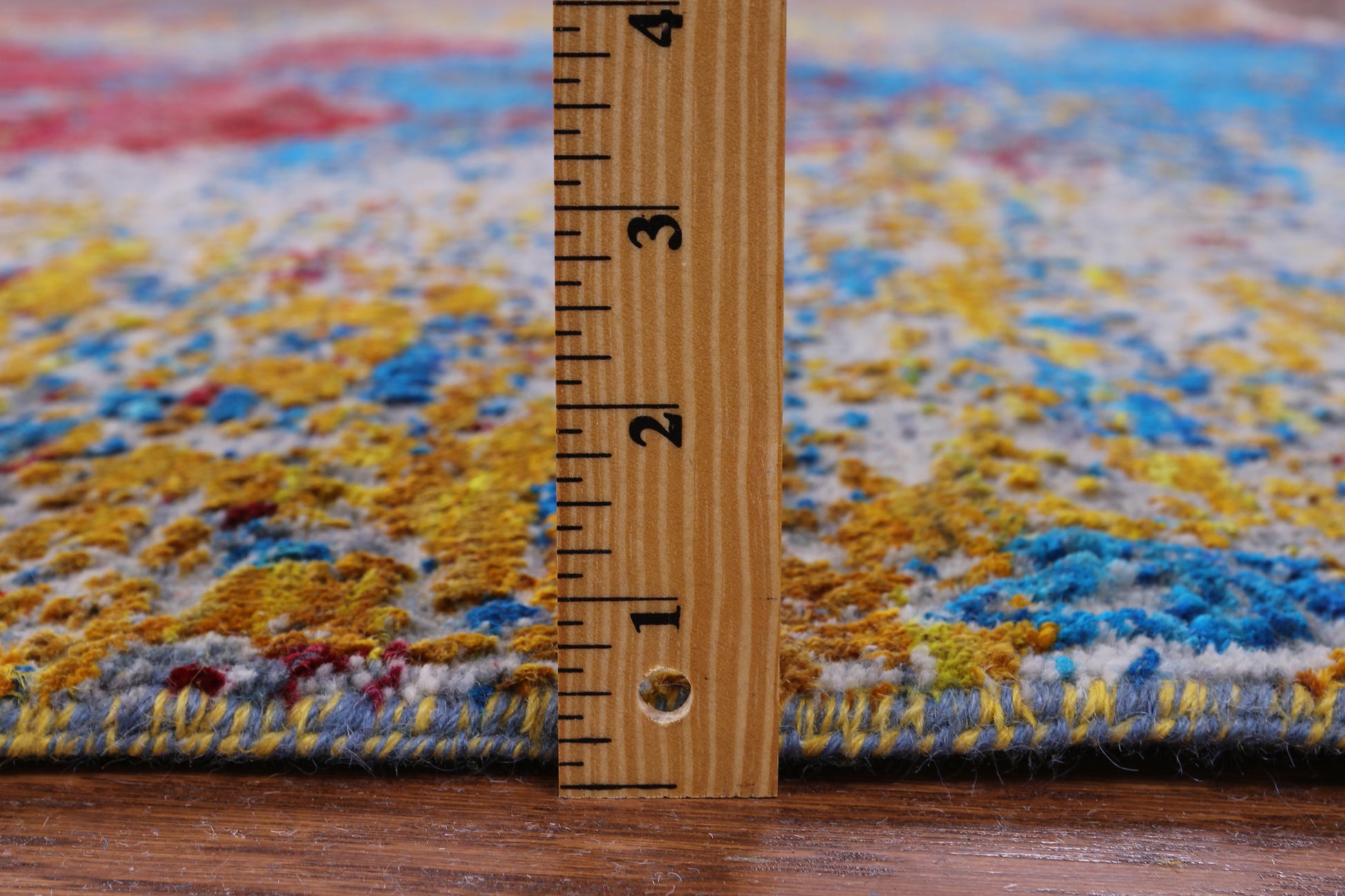Contemporary Hand Knotted Wool & Silk Rug - 8' 1" X 10' 2" - Golden Nile