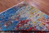 Contemporary Hand Knotted Wool & Silk Rug - 8' 1" X 10' 2" - Golden Nile