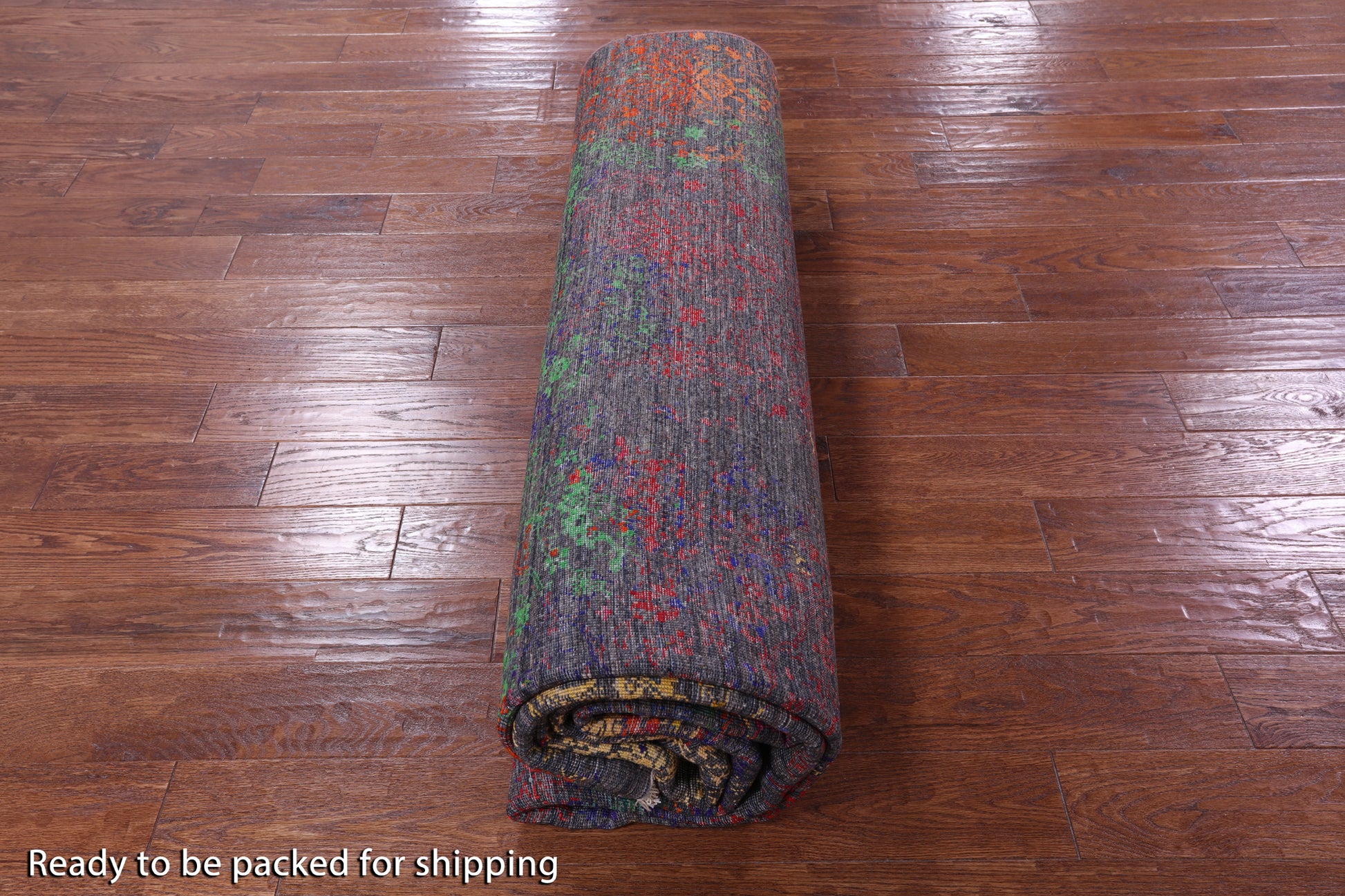 Contemporary Handmade Wool & Silk Rug - 8' 9" X 11' 11" - Golden Nile