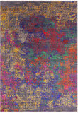 Contemporary Handmade Wool & Silk Rug - 8' 9" X 11' 11" - Golden Nile