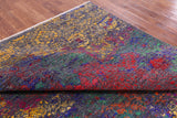 Contemporary Handmade Wool & Silk Rug - 8' 9" X 11' 11" - Golden Nile