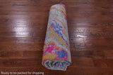 Abstract Contemporary Hand Knotted Wool & Silk Rug - 7' 11" X 10' 3" - Golden Nile