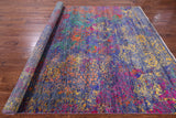 Contemporary Hand Knotted Wool & Silk Rug - 7' 1" X 10' 2" - Golden Nile