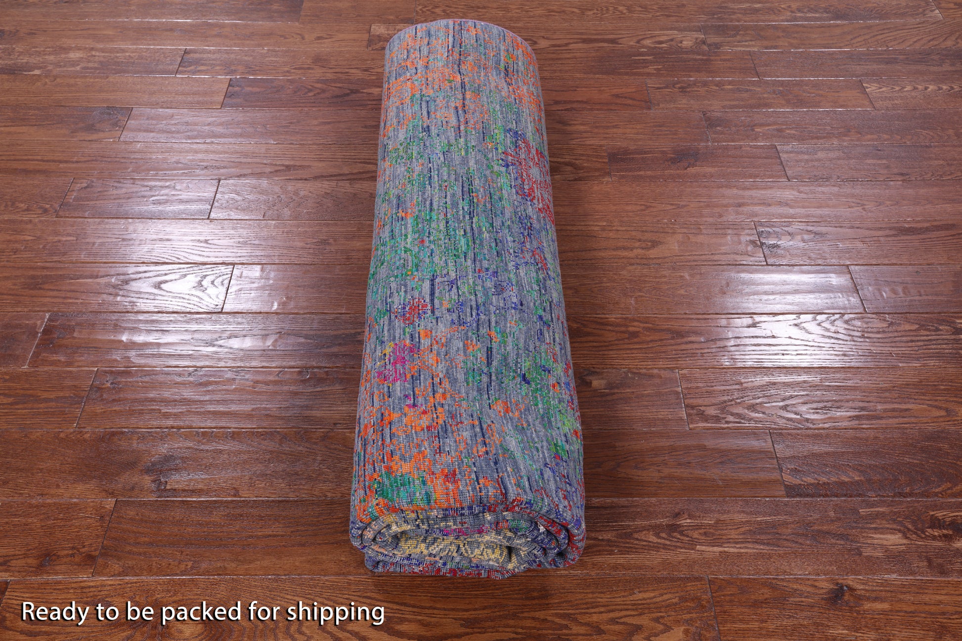 Contemporary Hand Knotted Wool & Silk Rug - 7' 1" X 10' 2" - Golden Nile