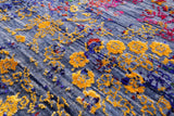 Contemporary Hand Knotted Wool & Silk Rug - 7' 1" X 10' 2" - Golden Nile